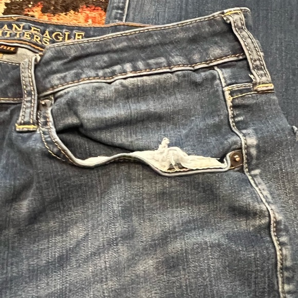 Men’s Bootcut Extreme Flex American Eagle Jeans 34x34 - Medium Wash - Picture 4 of 11